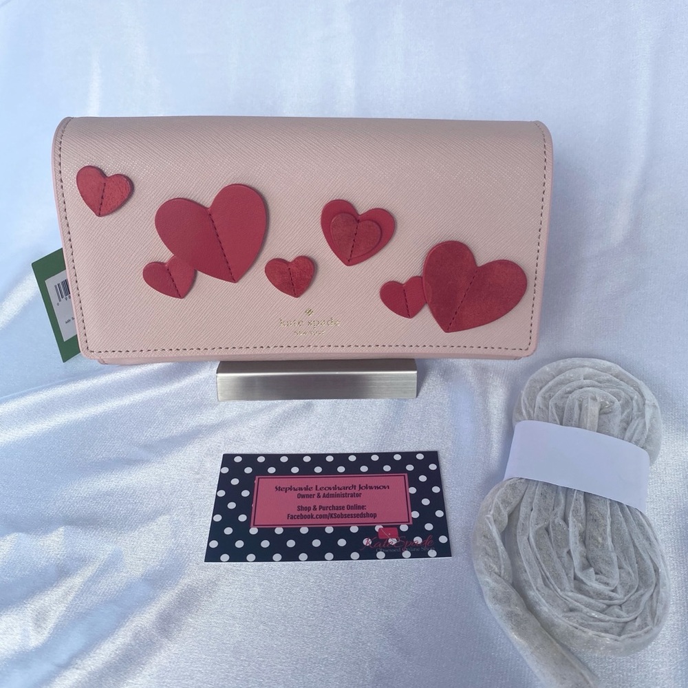 NWT Kate Spade Heart It Franny Warm Vellum PWRU7018